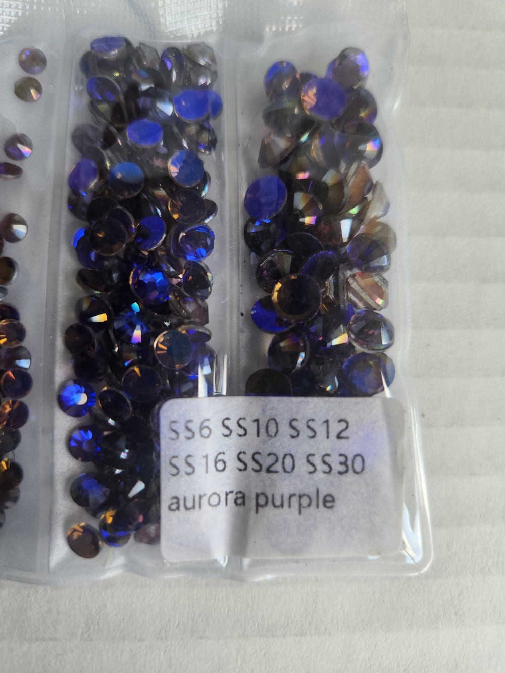 Aurora Purple Rhinestone Mix - Multi Size Craft Gems